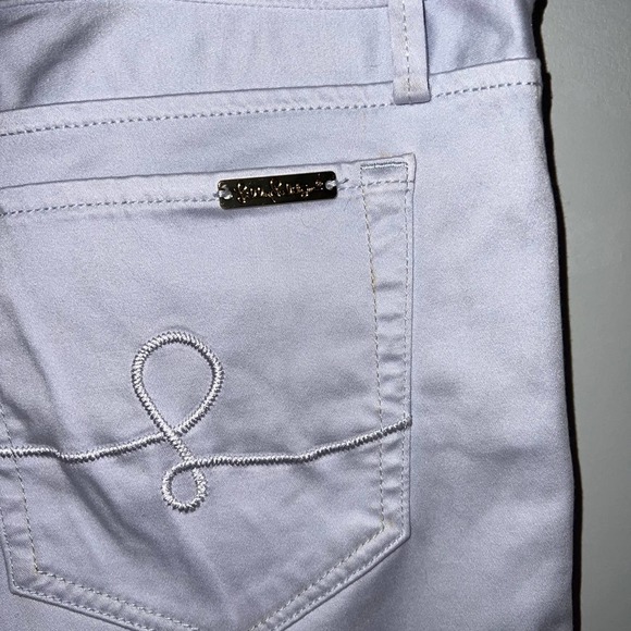 Lilly Pulitzer worth skinny jean sateen pants in pearly purple size 6 - Picture 6 of 9